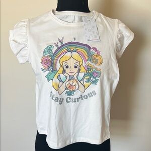 Disney White Kids T-Shirt with Colorful Character Design